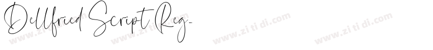 Dellfried Script Reg字体转换